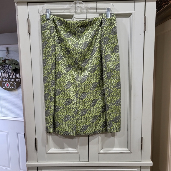 Wassio Grey over Lime Green Skirt - Picture 2 of 4